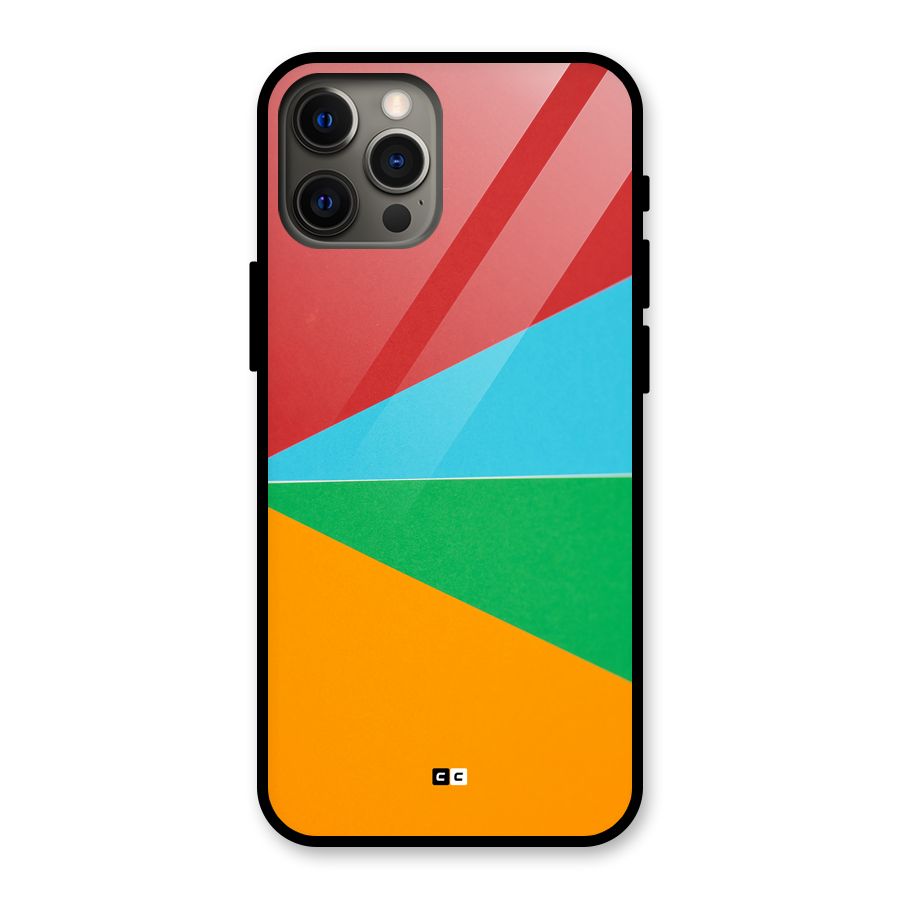 Summer Abstract Glass Back Case for iPhone 12 Pro Max