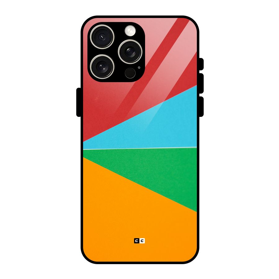 Summer Abstract Glass Back Case for iPhone 15 Pro Max