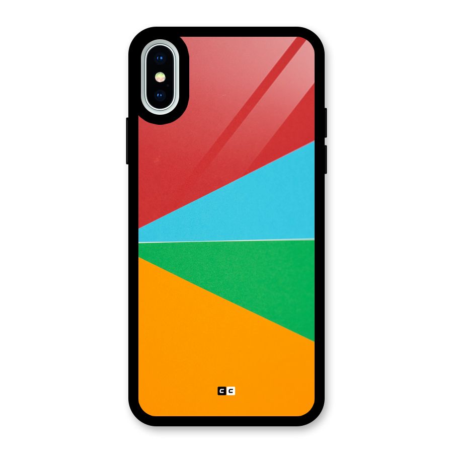 Summer Abstract Glass Back Case for iPhone XS