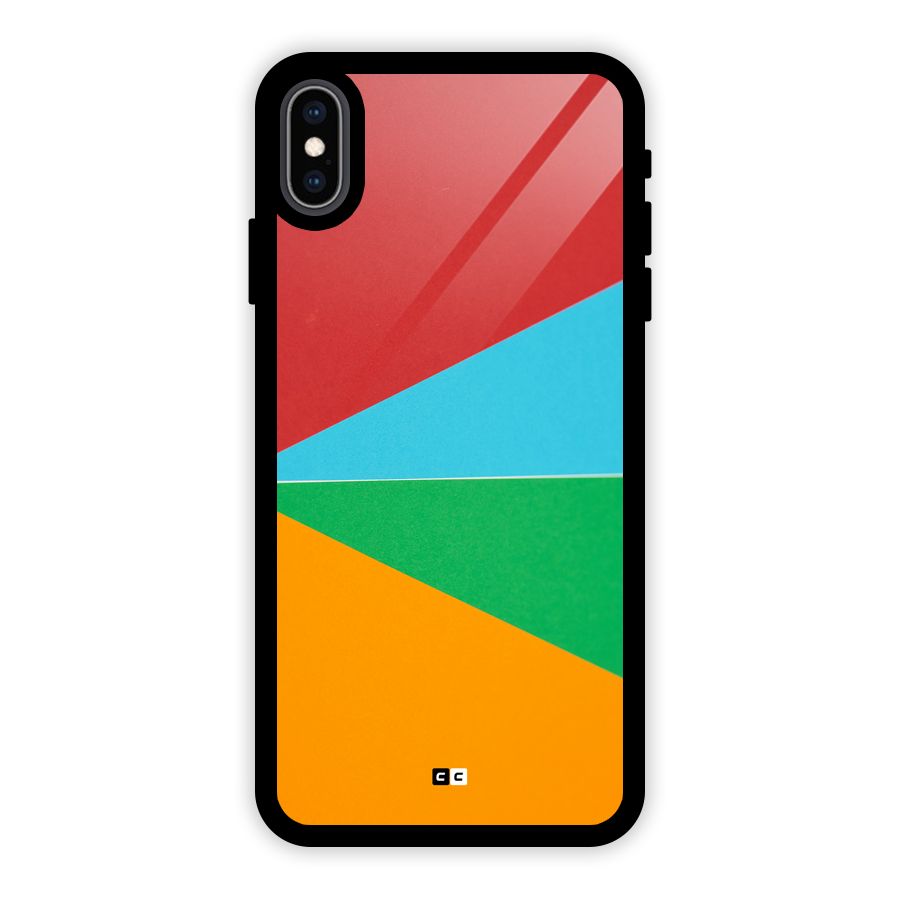 Summer Abstract Glass Back Case for iPhone XS Max