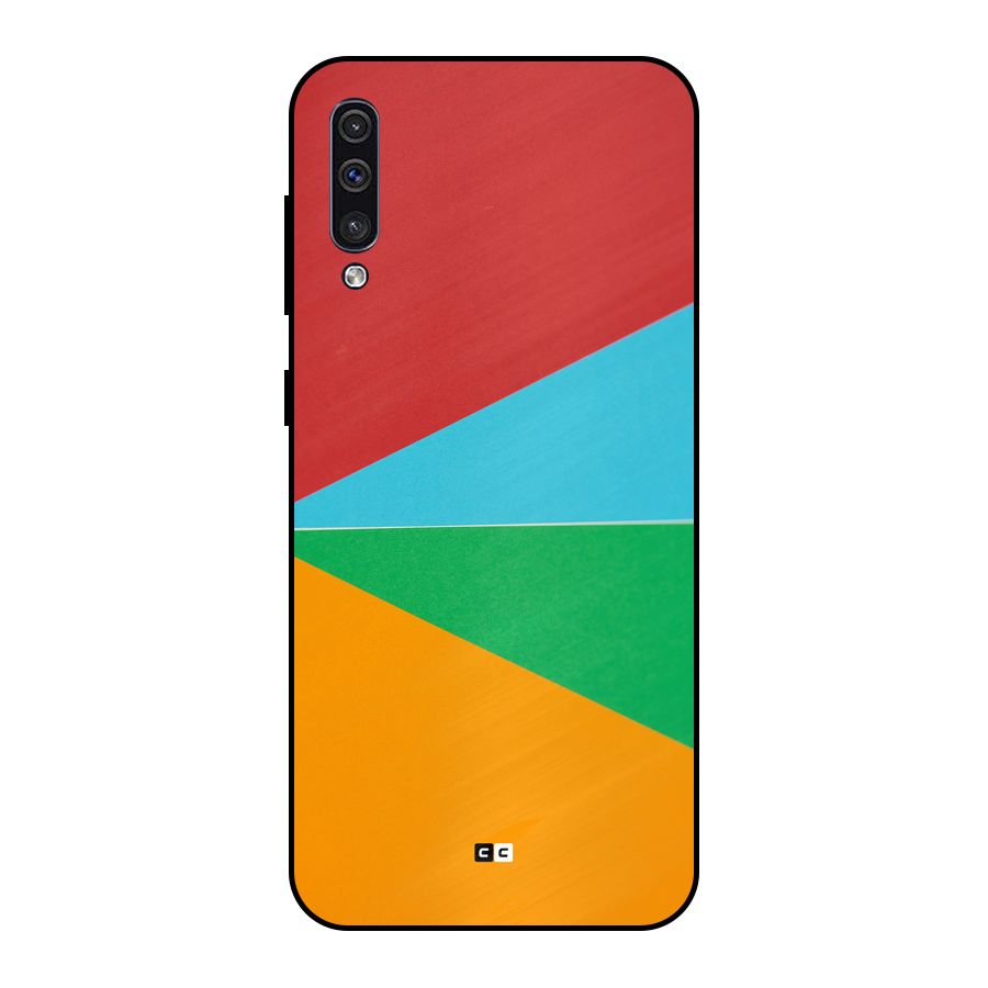 Summer Abstract Metal Back Case for Galaxy A50s