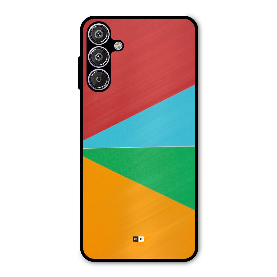 Summer Abstract Metal Back Case for Galaxy M15