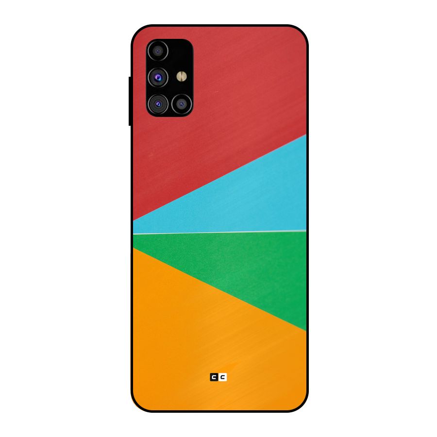 Summer Abstract Metal Back Case for Galaxy M31s