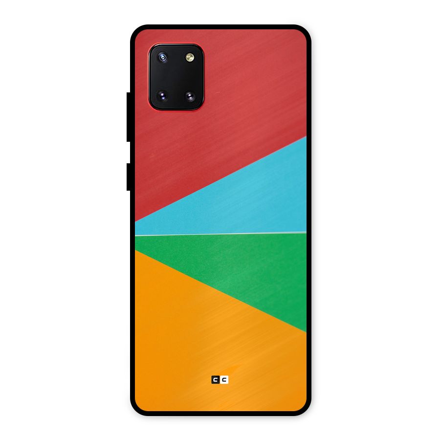 Summer Abstract Metal Back Case for Galaxy Note 10 Lite
