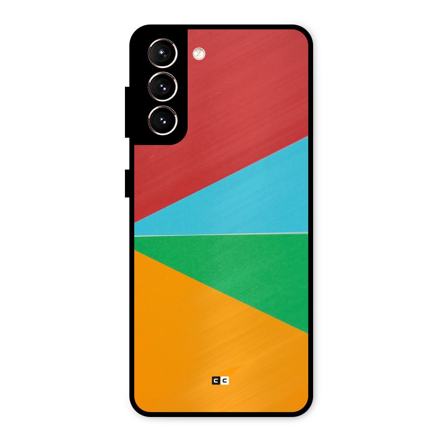 Summer Abstract Metal Back Case for Galaxy S21 5G