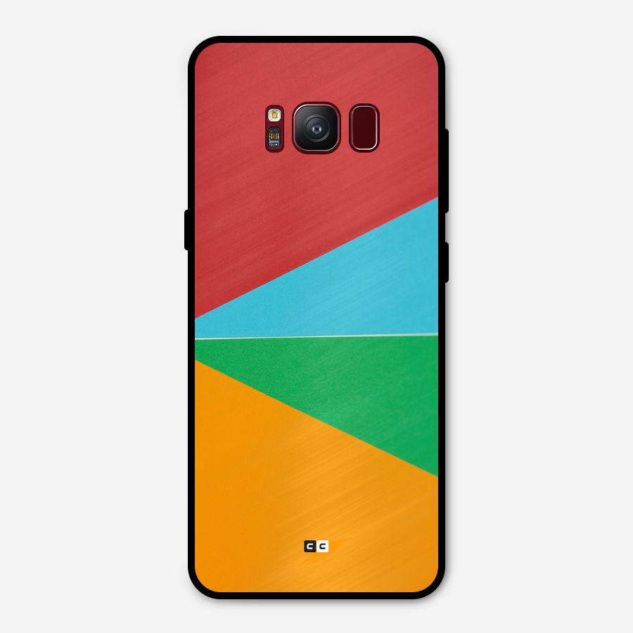 Summer Abstract Metal Back Case for Galaxy S8