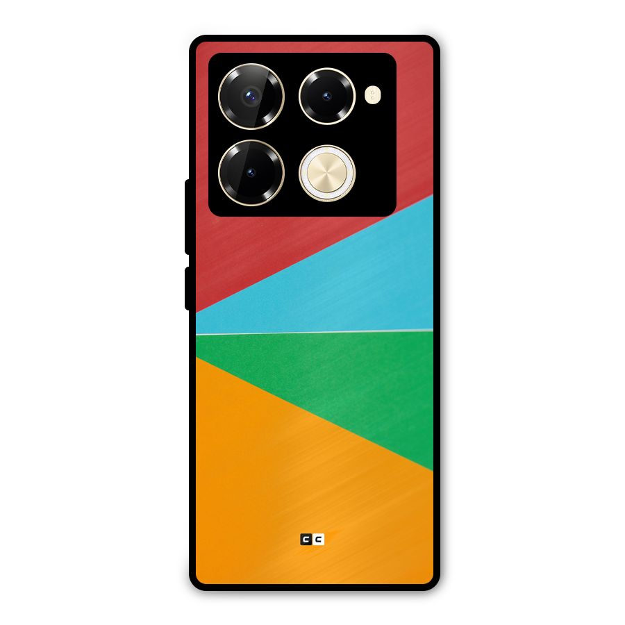 Summer Abstract Metal Back Case for Infinix Note 40 Pro
