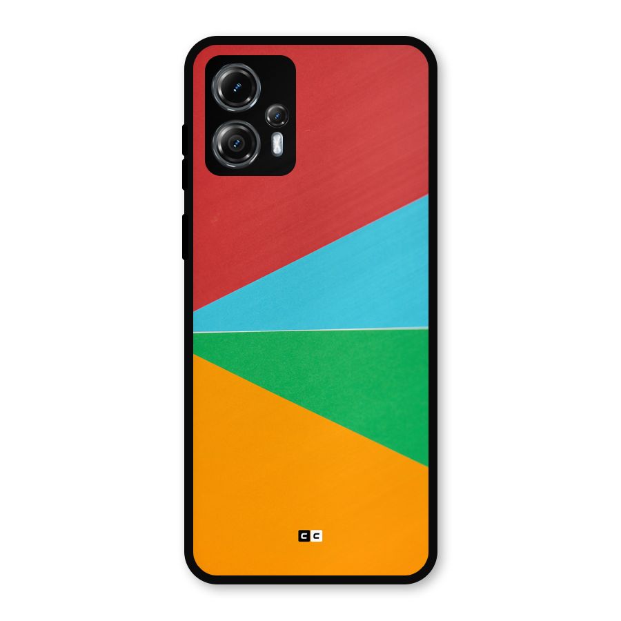 Summer Abstract Metal Back Case for Moto G13