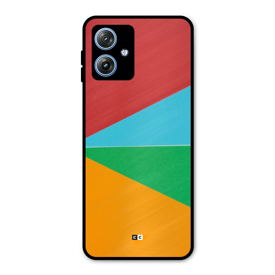 Summer Abstract Metal Back Case for Moto G54