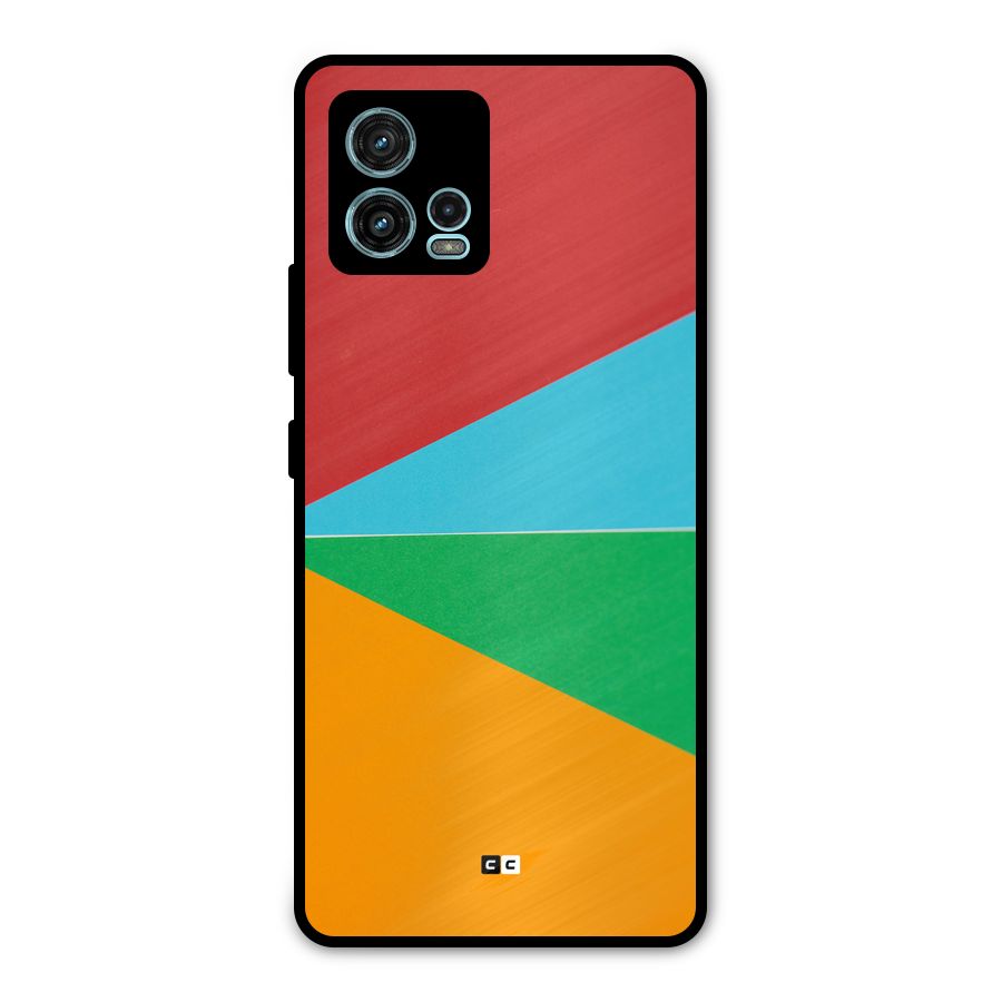 Summer Abstract Metal Back Case for Moto G72