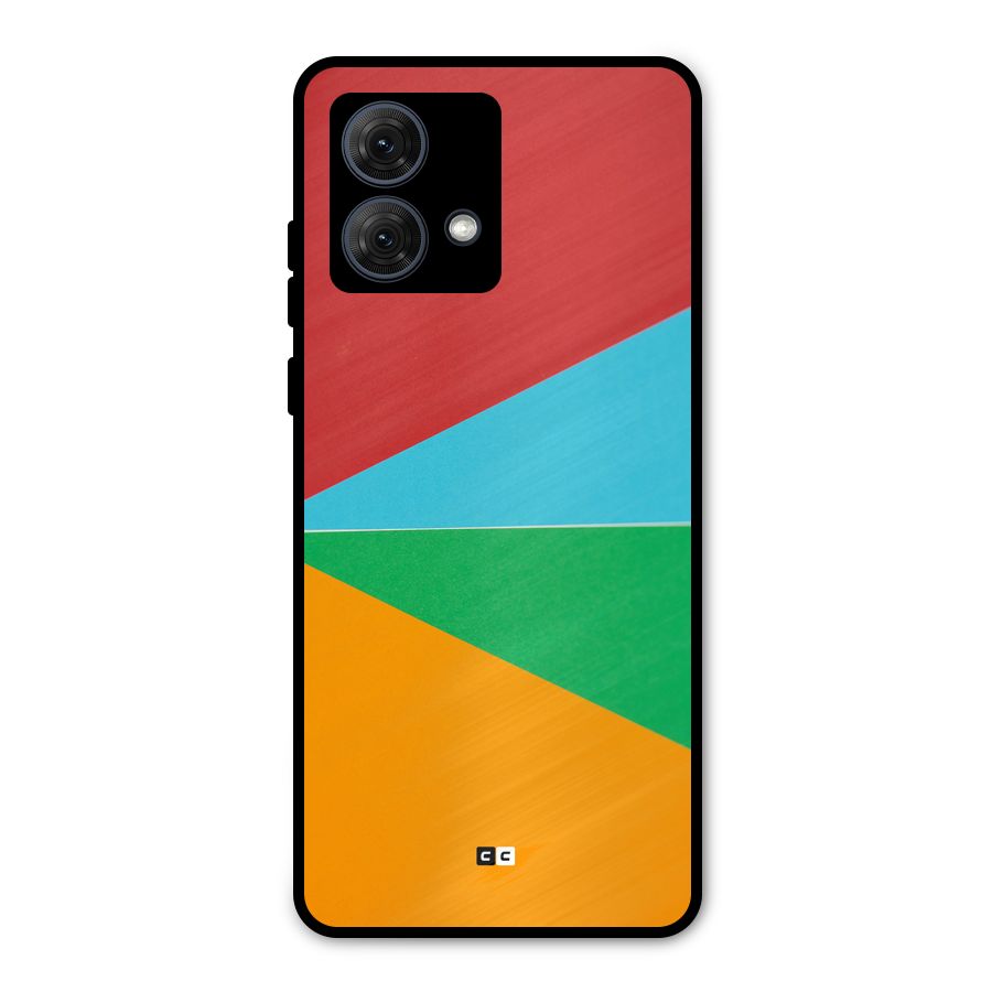 Summer Abstract Metal Back Case for Moto G84