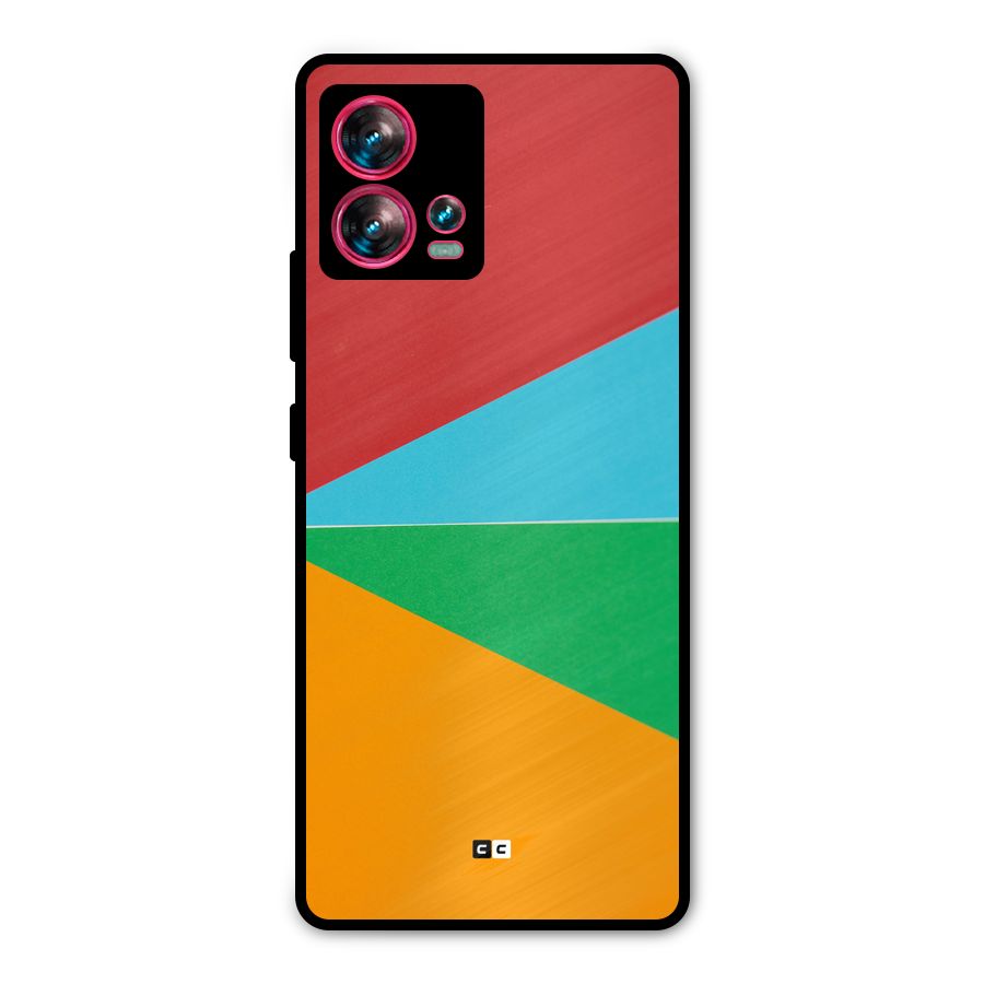 Summer Abstract Metal Back Case for Motorola Edge 30 Fusion