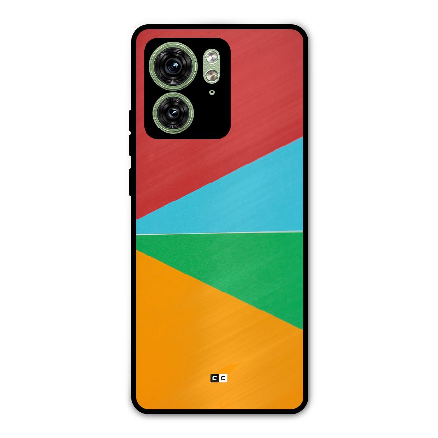 Summer Abstract Metal Back Case for Motorola Edge 40 5G