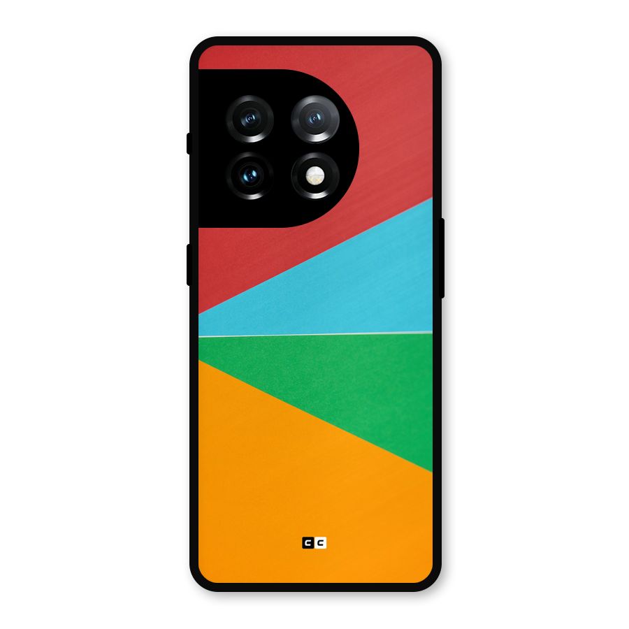 Summer Abstract Metal Back Case for OnePlus 11