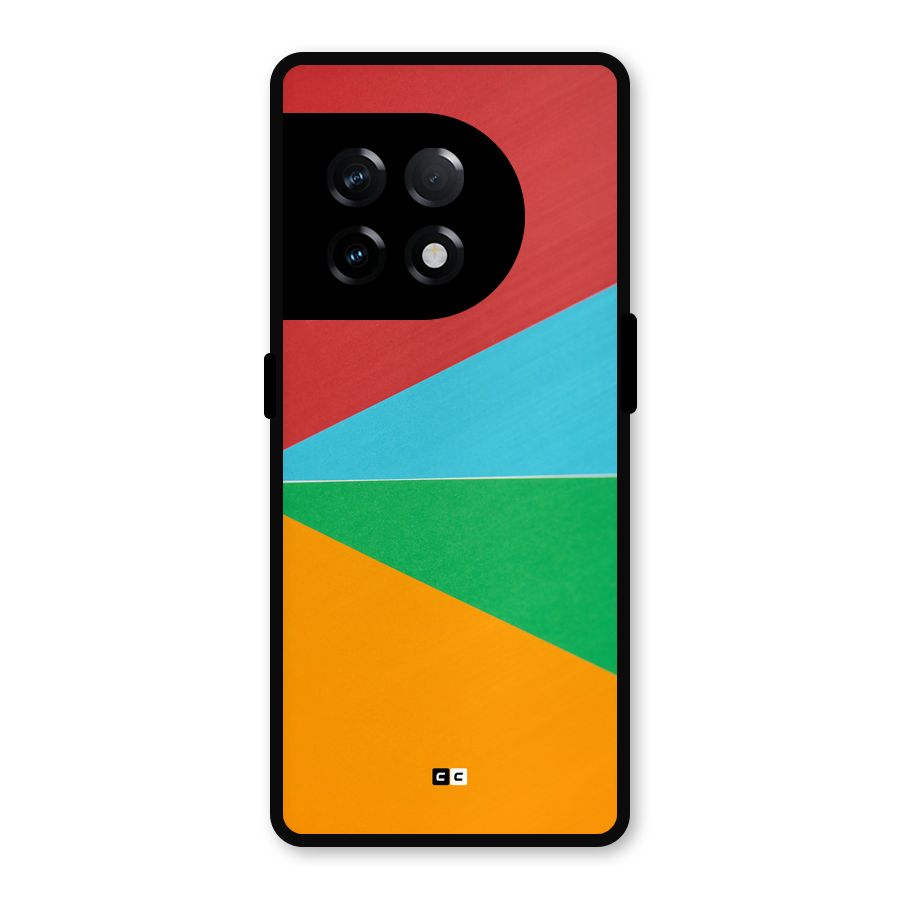 Summer Abstract Metal Back Case for OnePlus 11R