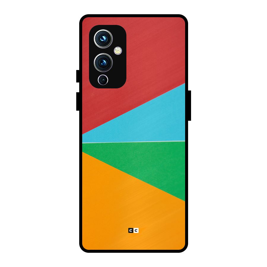 Summer Abstract Metal Back Case for OnePlus 9