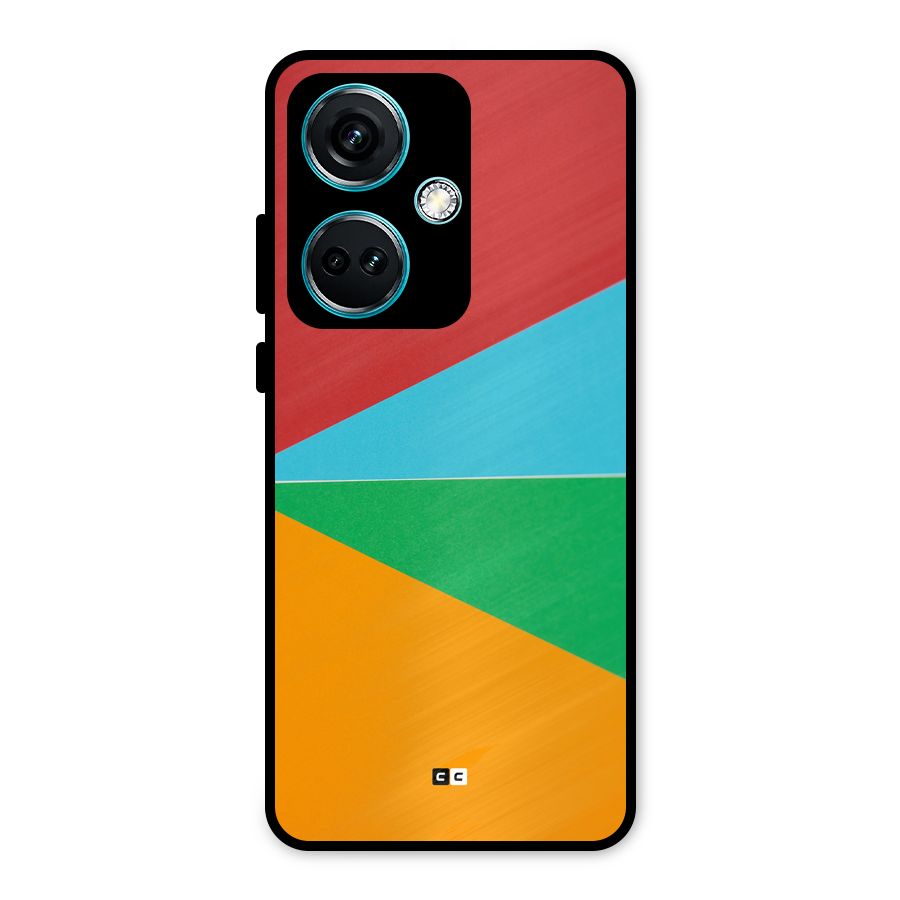 Summer Abstract Metal Back Case for OnePlus Nord CE 3 5G