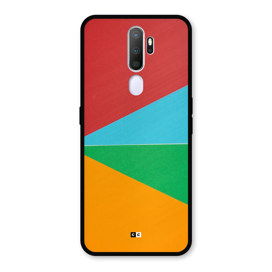 Summer Abstract Metal Back Case for Oppo A9 (2020)