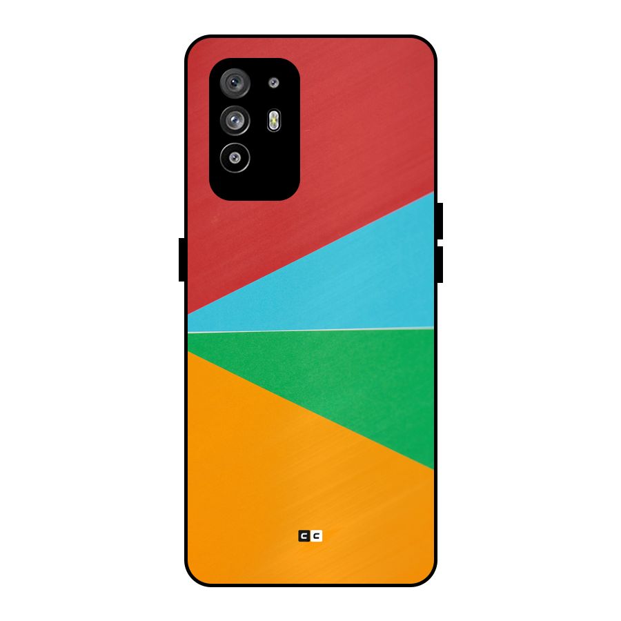 Summer Abstract Metal Back Case for Oppo F19 Pro Plus 5G