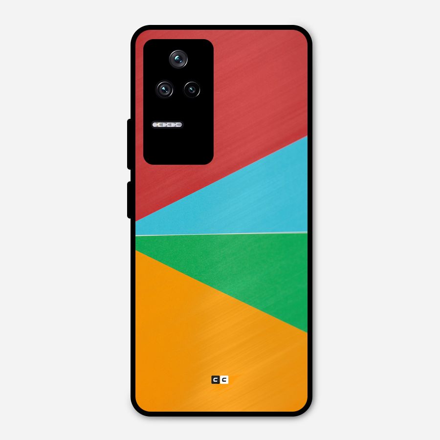 Summer Abstract Metal Back Case for Poco F4 5G