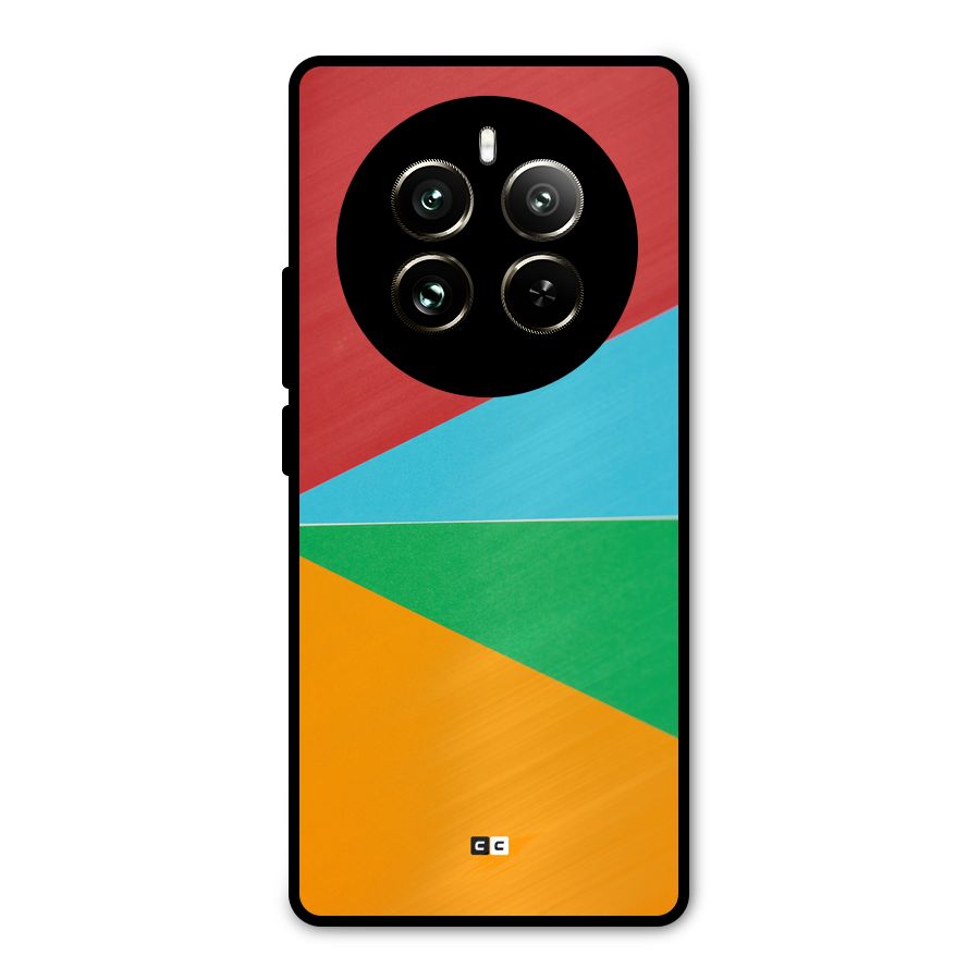 Summer Abstract Metal Back Case for Realme 12 Pro