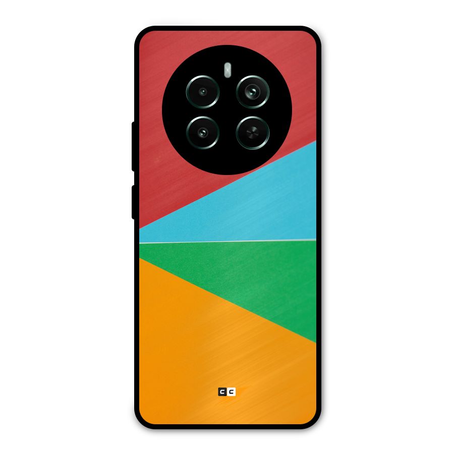 Summer Abstract Metal Back Case for Realme 12 Pro Plus