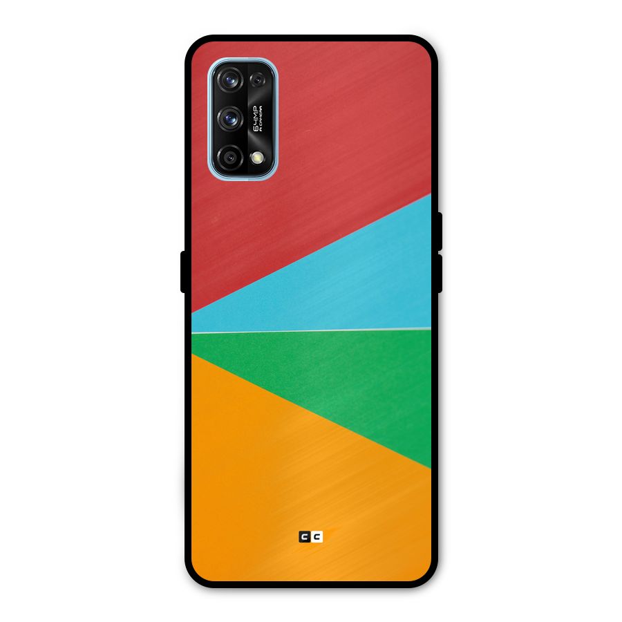 Summer Abstract Metal Back Case for Realme 7 Pro