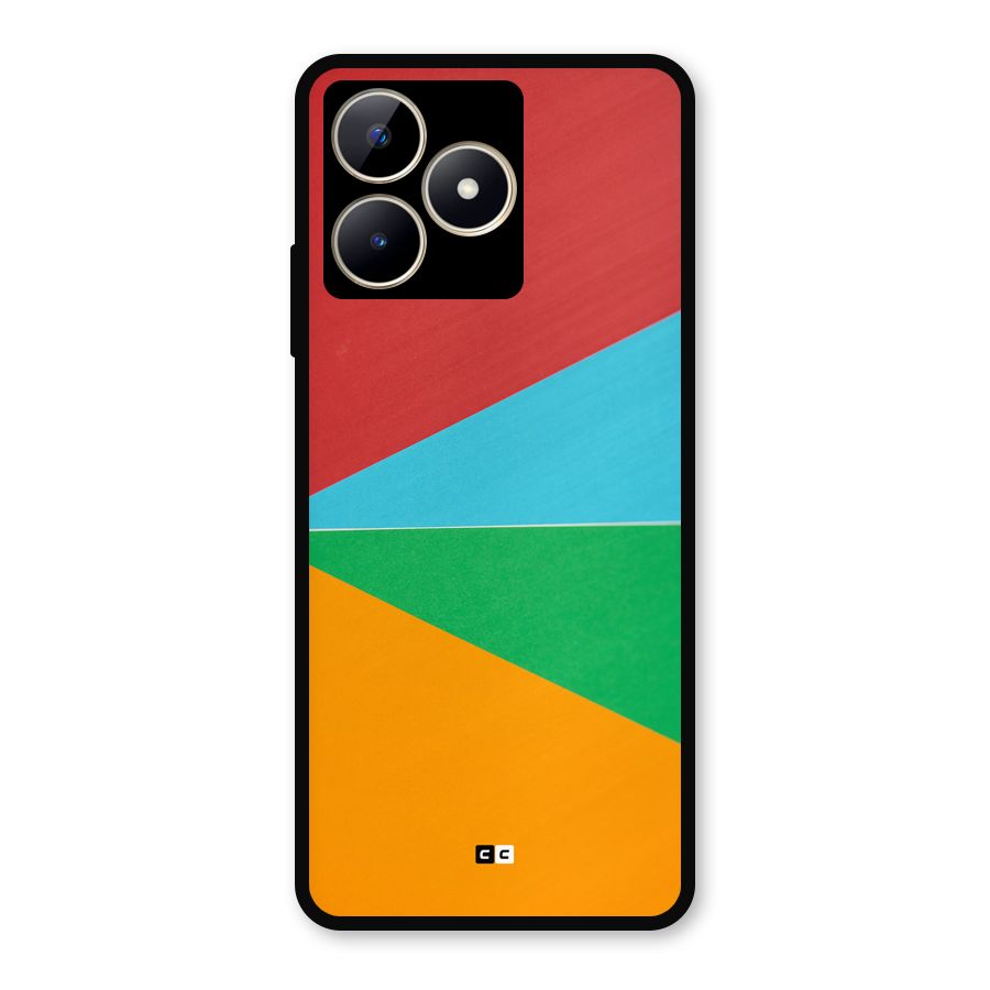 Summer Abstract Metal Back Case for Realme C53