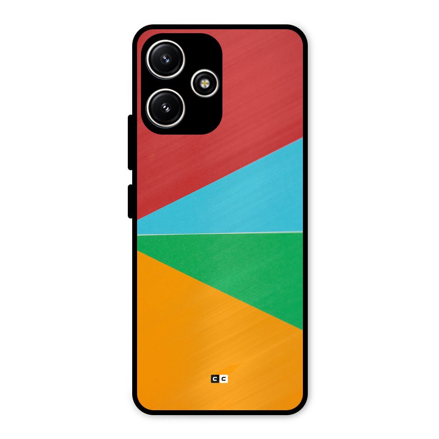Summer Abstract Metal Back Case for Redmi 12 5G