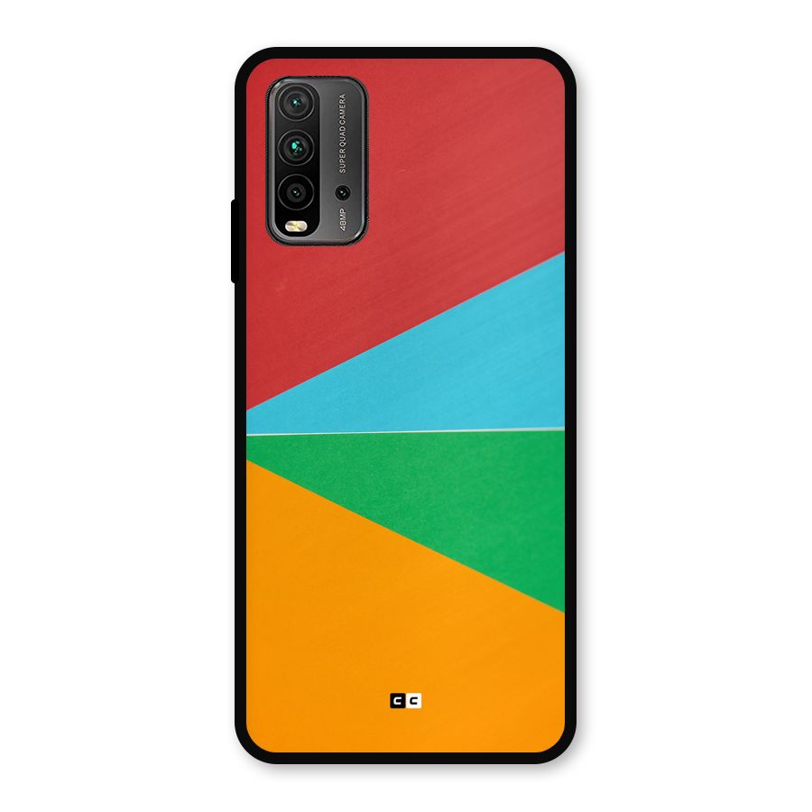 Summer Abstract Metal Back Case for Redmi 9 Power