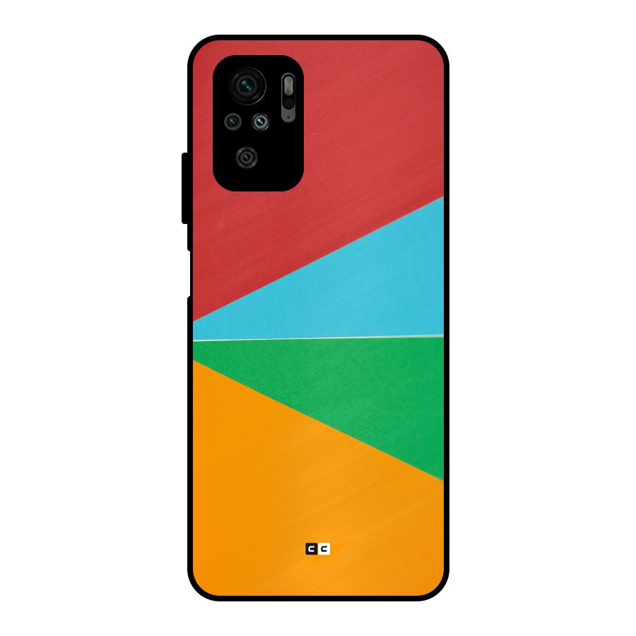Summer Abstract Metal Back Case for Redmi Note 10S