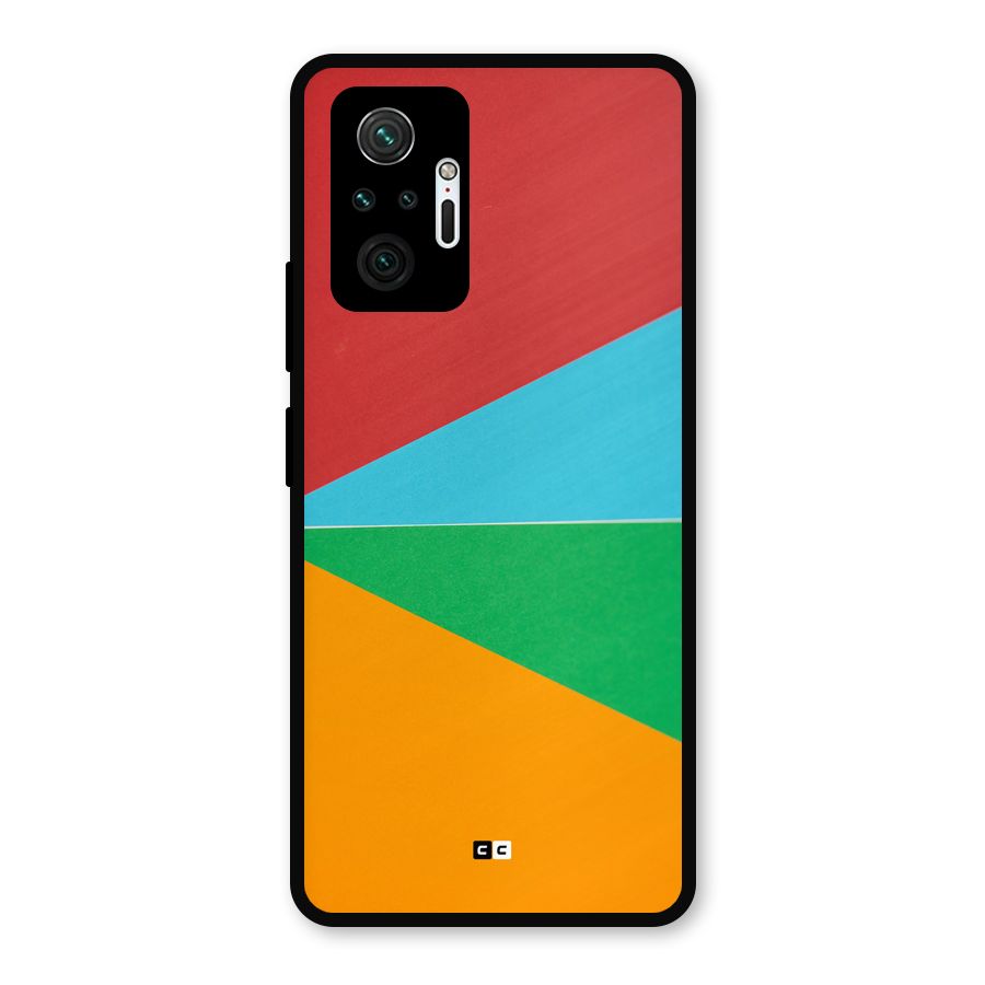Summer Abstract Metal Back Case for Redmi Note 10 Pro Max