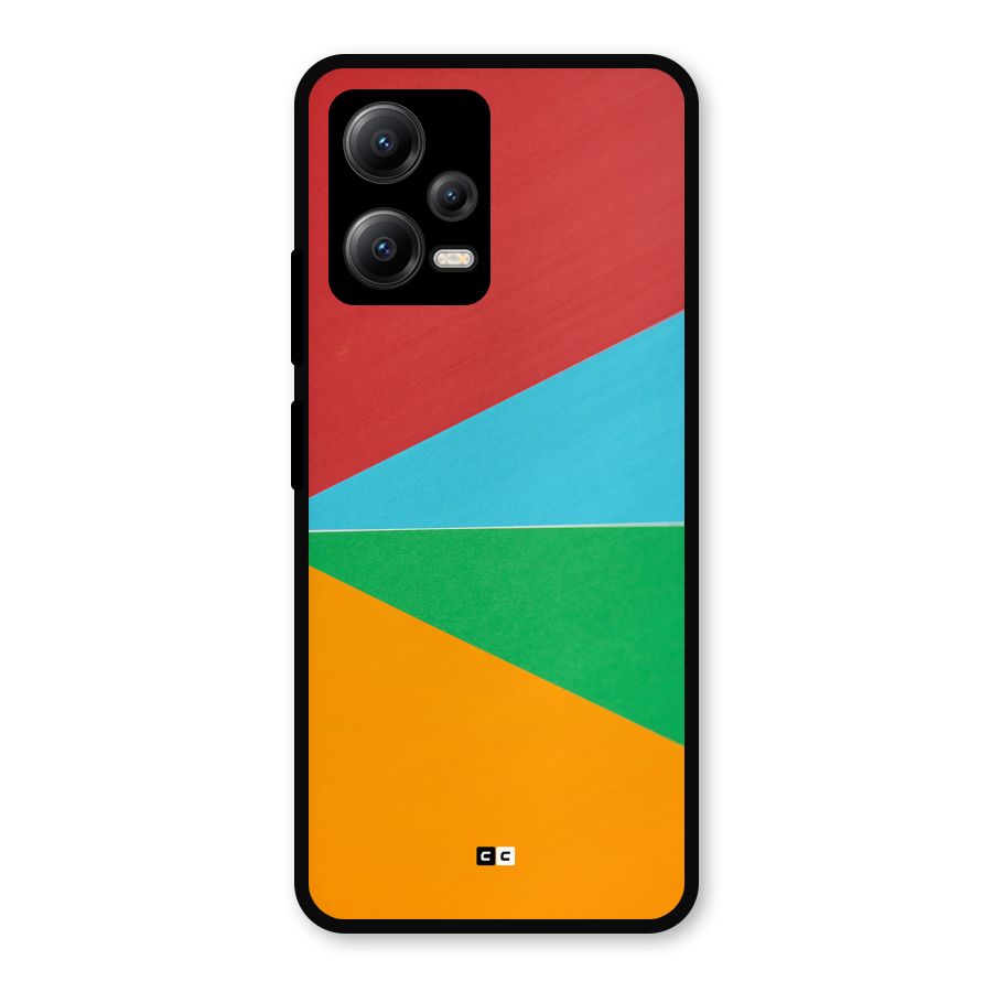 Summer Abstract Metal Back Case for Redmi Note 12 5G