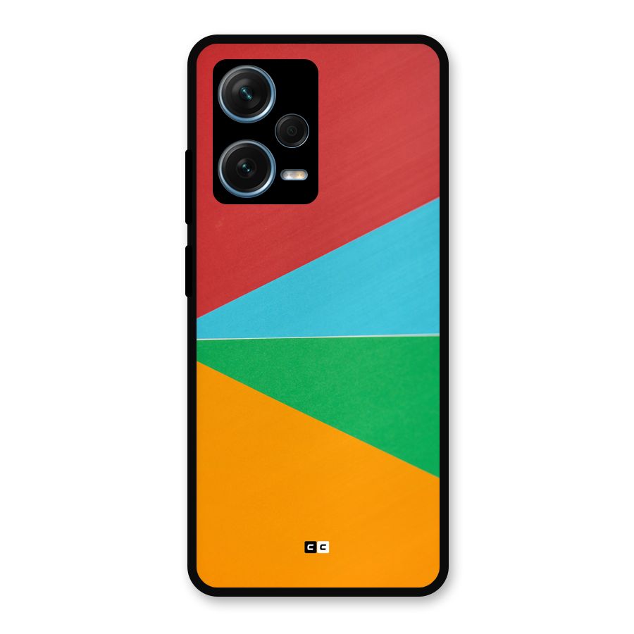 Summer Abstract Metal Back Case for Redmi Note 12 Pro Plus 5G