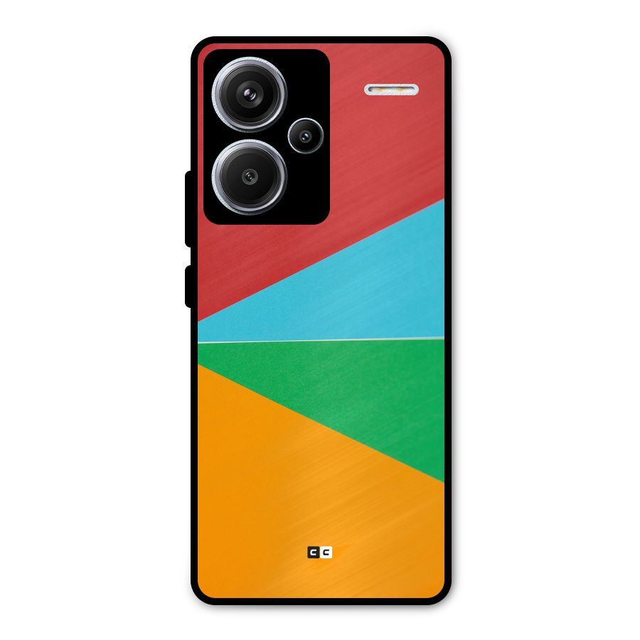 Summer Abstract Metal Back Case for Redmi Note 13 Pro Plus