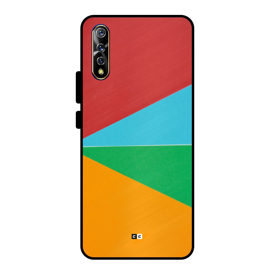 Summer Abstract Metal Back Case for Vivo S1