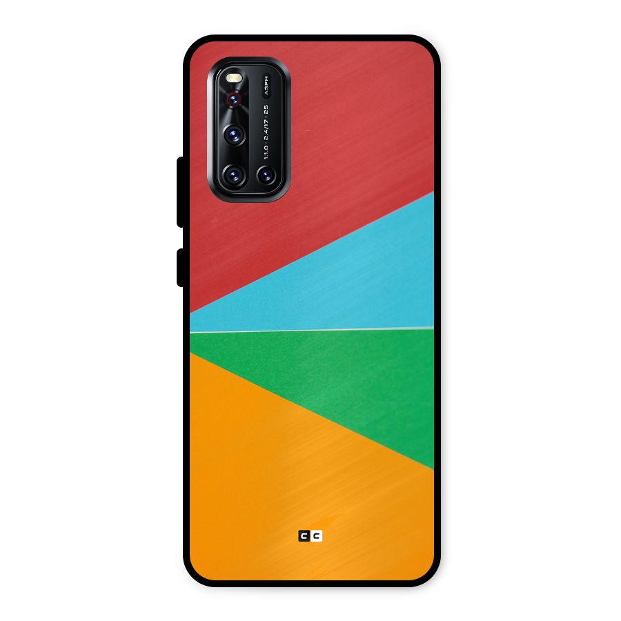 Summer Abstract Metal Back Case for Vivo V19