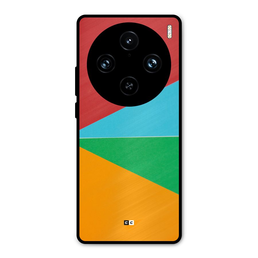 Summer Abstract Metal Back Case for Vivo X100 Pro