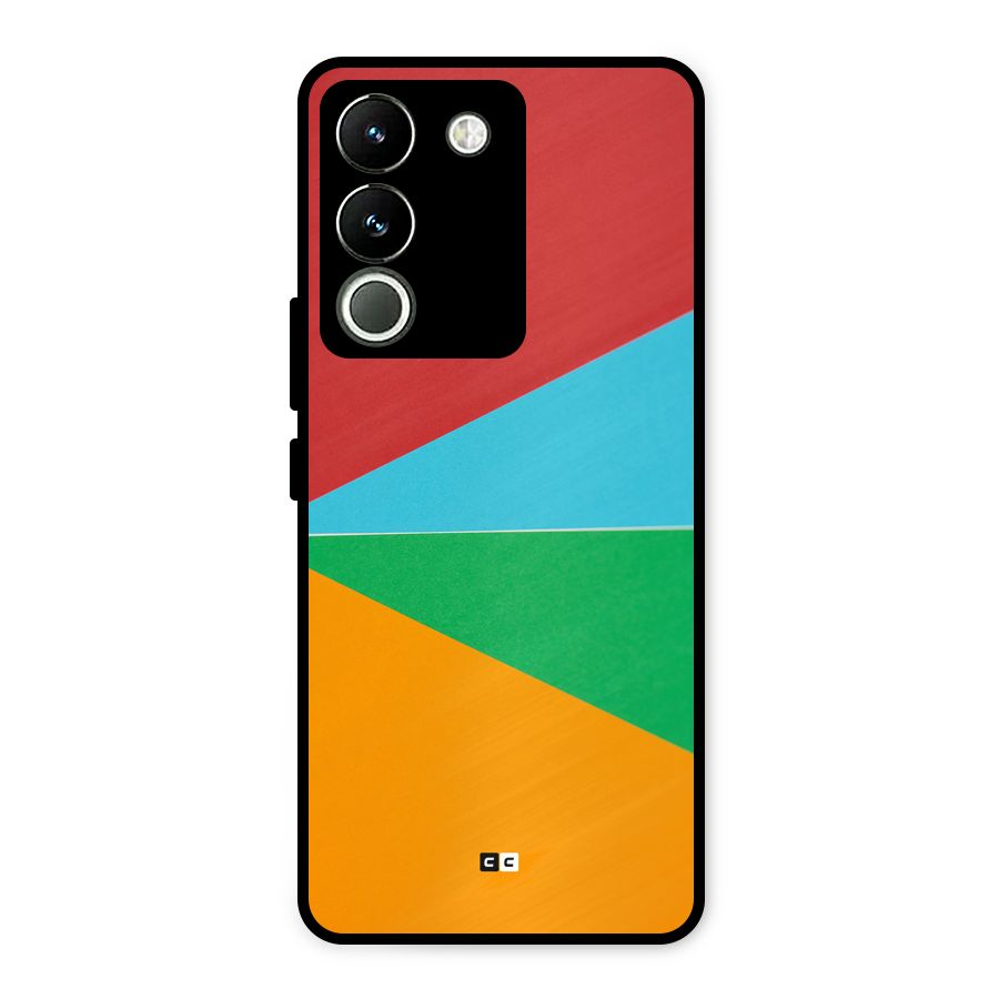 Summer Abstract Metal Back Case for Vivo Y200