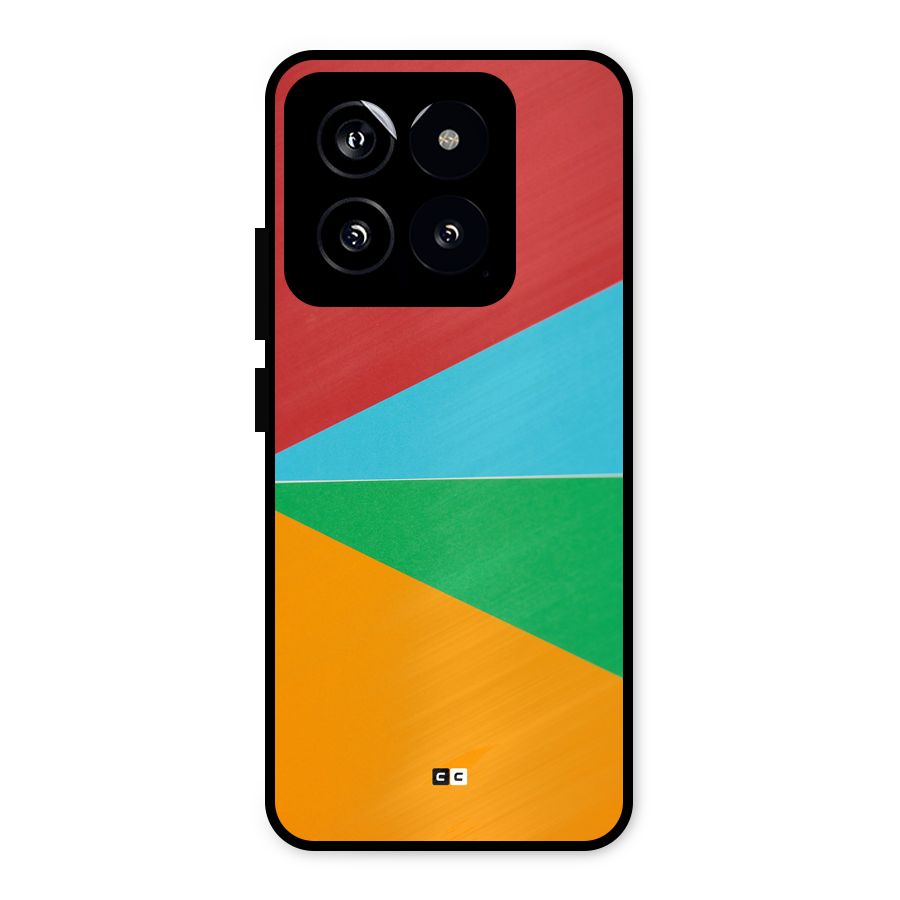 Summer Abstract Metal Back Case for Xiaomi 14