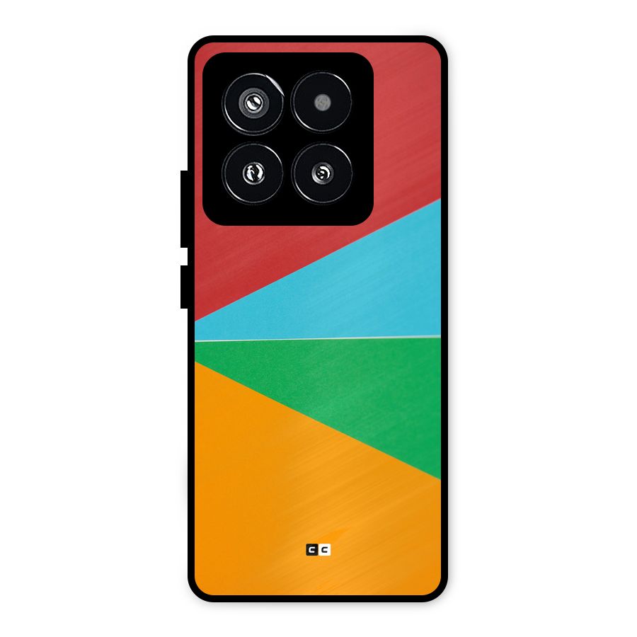 Summer Abstract Metal Back Case for Xiaomi 14 Pro