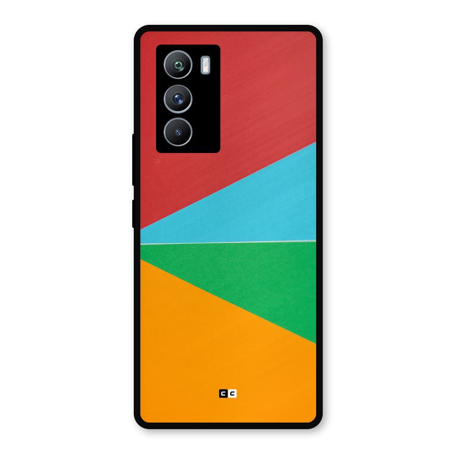 Summer Abstract Metal Back Case for iQOO 9 SE