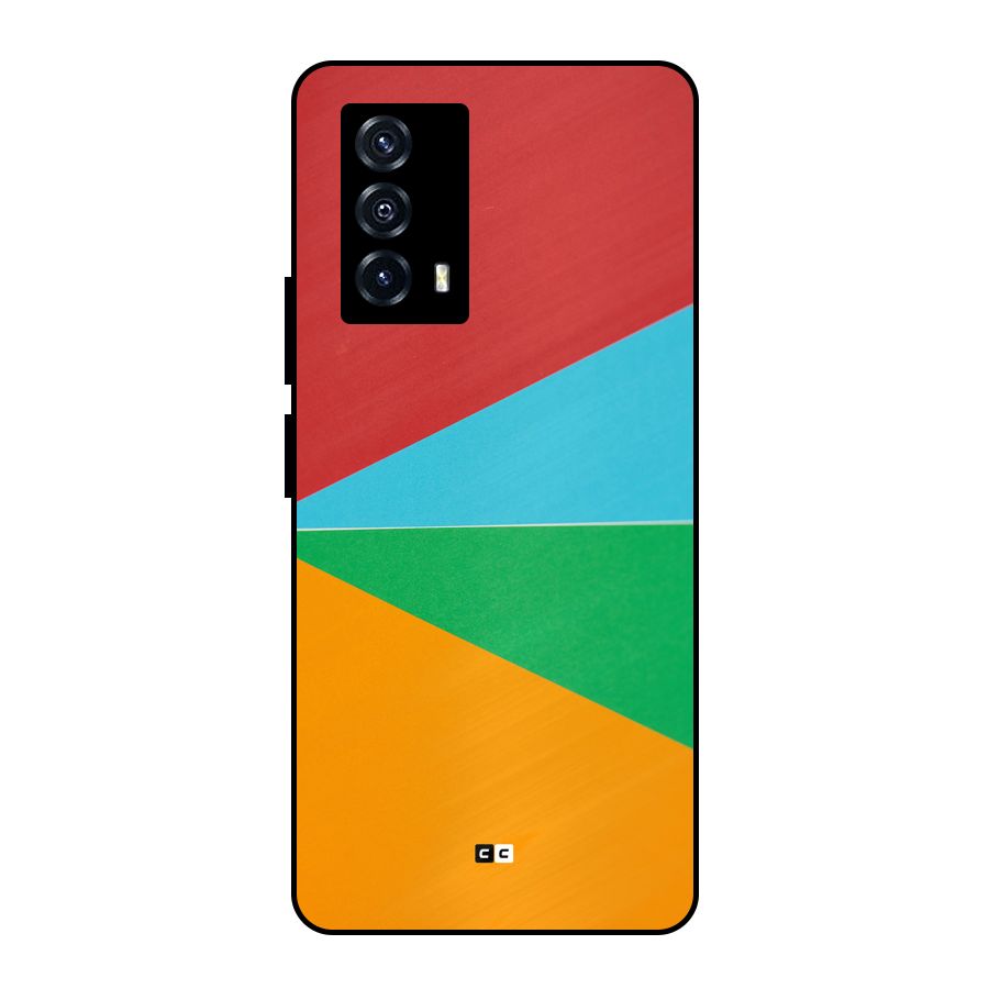 Summer Abstract Metal Back Case for iQOO Z5