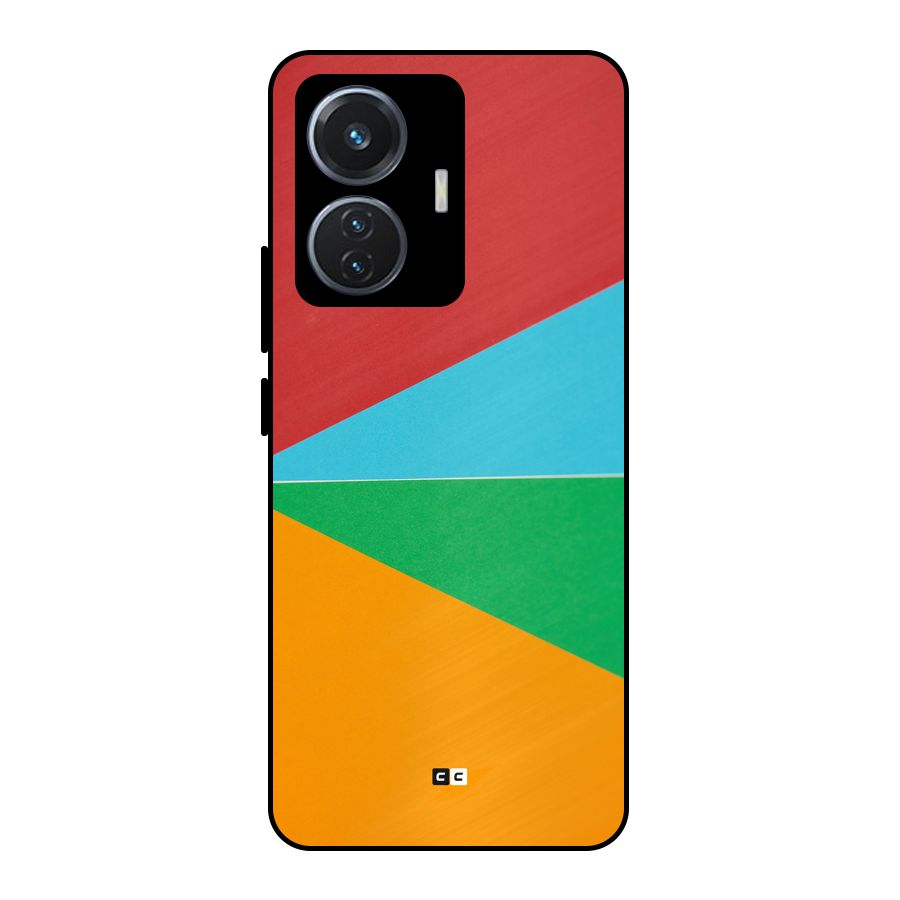 Summer Abstract Metal Back Case for iQOO Z6 44W