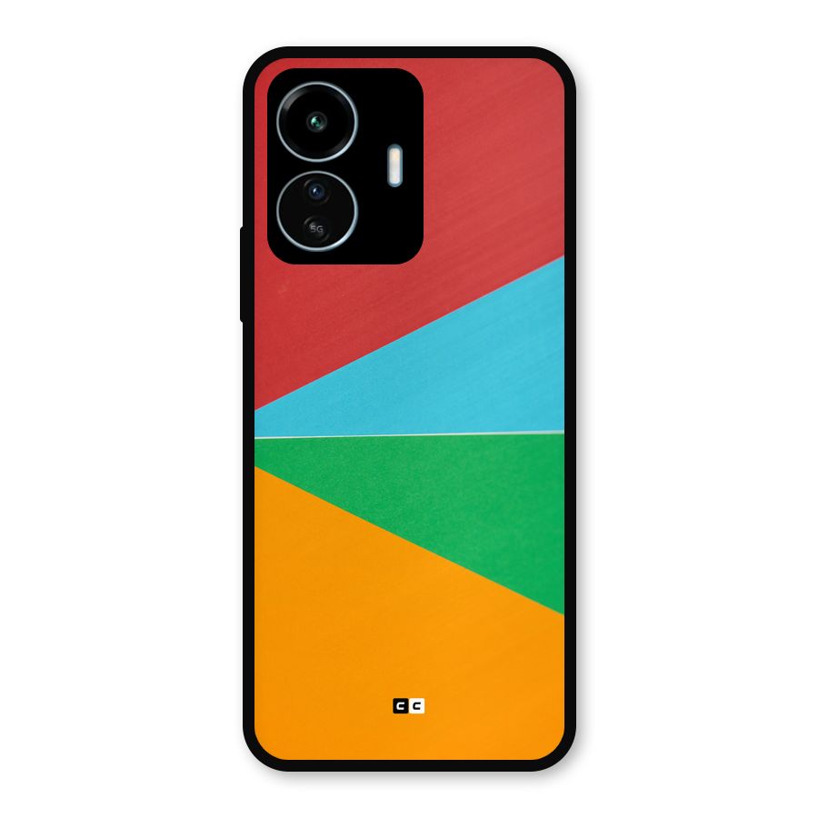 Summer Abstract Metal Back Case for vivo iQOO Z6 Lite 5G
