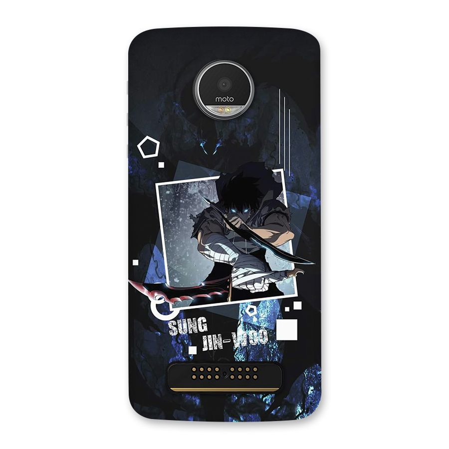 Sung Jinwoo In Battle Back Case for Moto Z Play