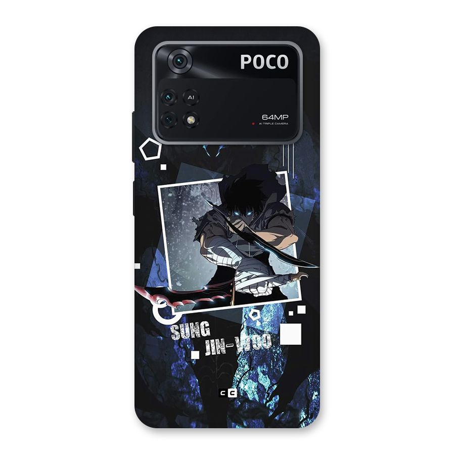 Sung Jinwoo In Battle Back Case for Poco M4 Pro 4G