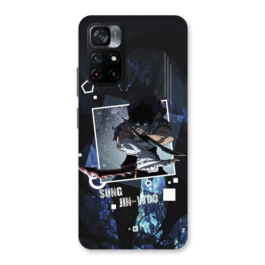 Sung Jinwoo In Battle Back Case for Poco M4 Pro 5G