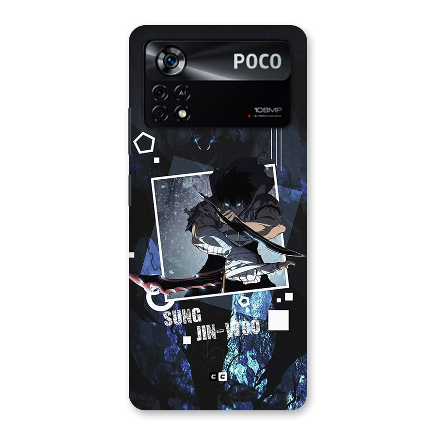 Sung Jinwoo In Battle Back Case for Poco X4 Pro 5G