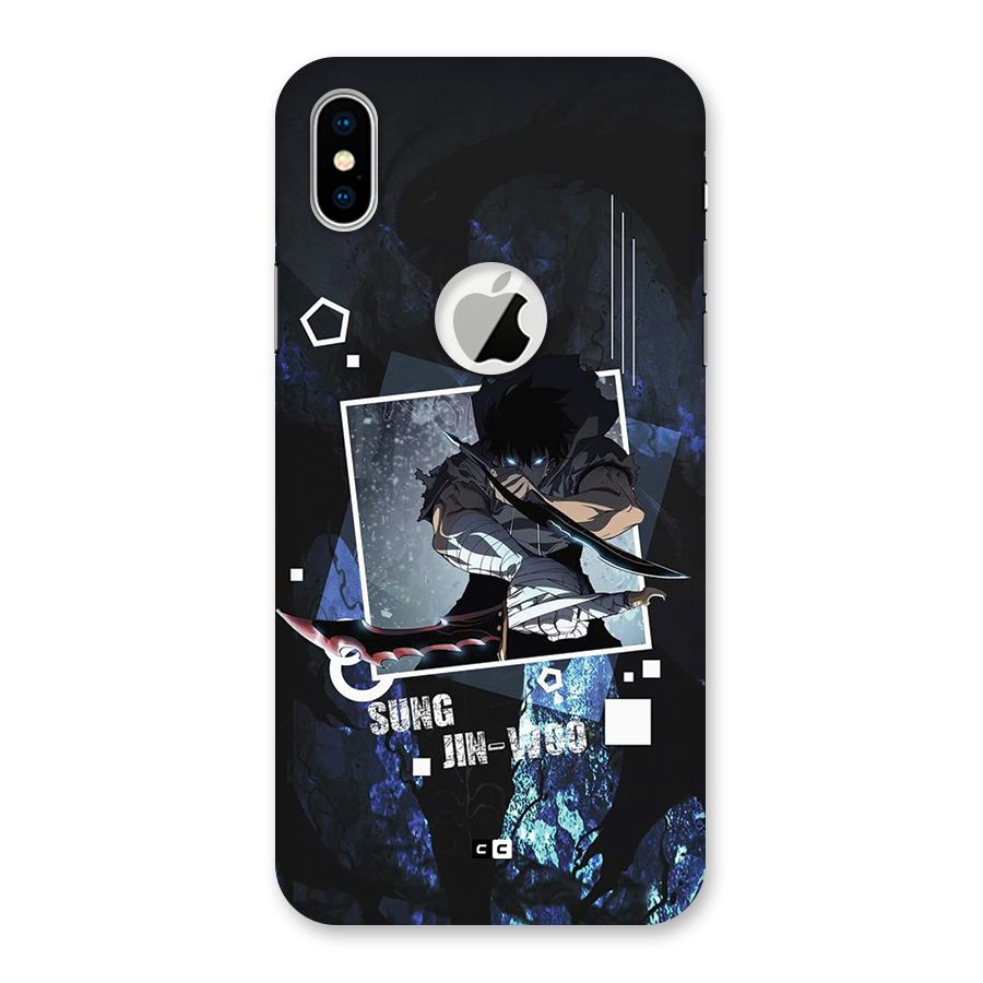 Sung Jinwoo In Battle Back Case for iPhone X Logo Cut